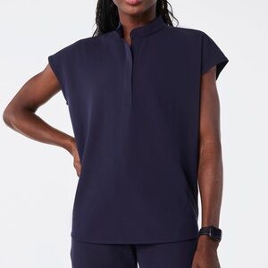 Figs Rafaela Scrub Top - Navy